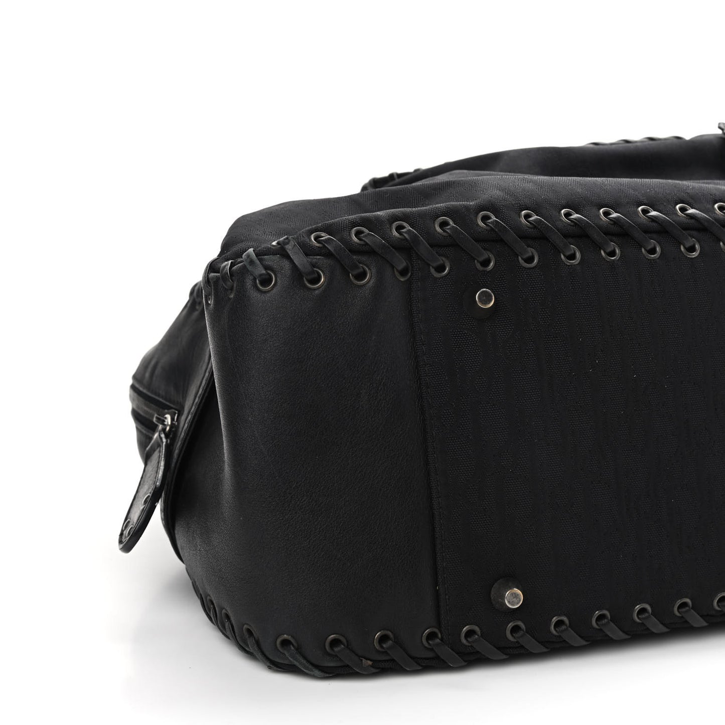 Monogram Ethnic Shoulder Bag Black