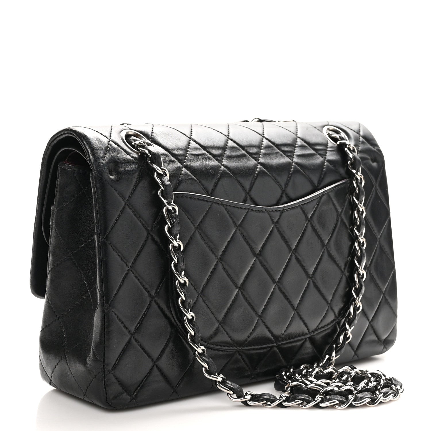 Chanel Lambskin Quilted Medium Double Flap Black 3 of 10