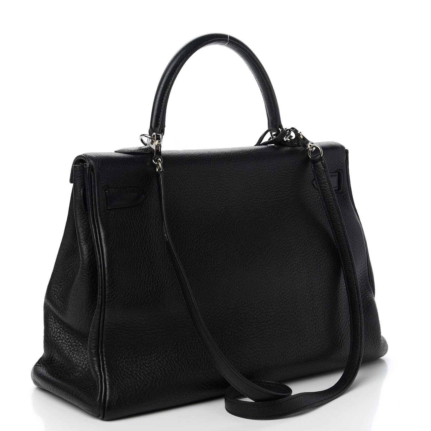 Hermes Taurillon Clemence Kelly Retourne 35 Black 3 of 12
