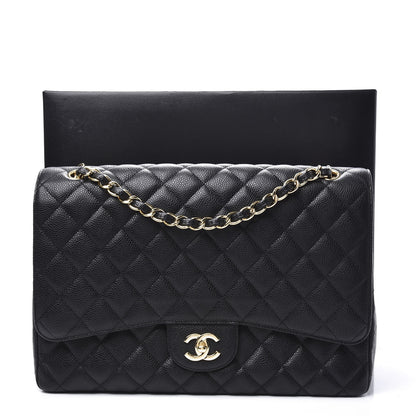 Chanel Caviar Quilted Maxi Single Flap Black 10 of 10