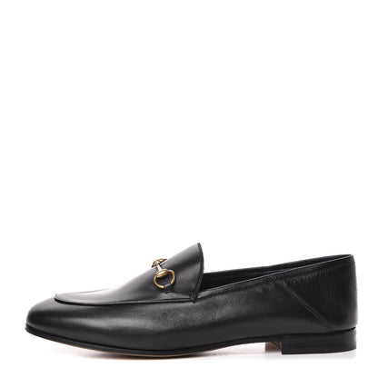 Gucci Lambskin Womens Brixton Horsebit Loafers 42 Black 1 of 10