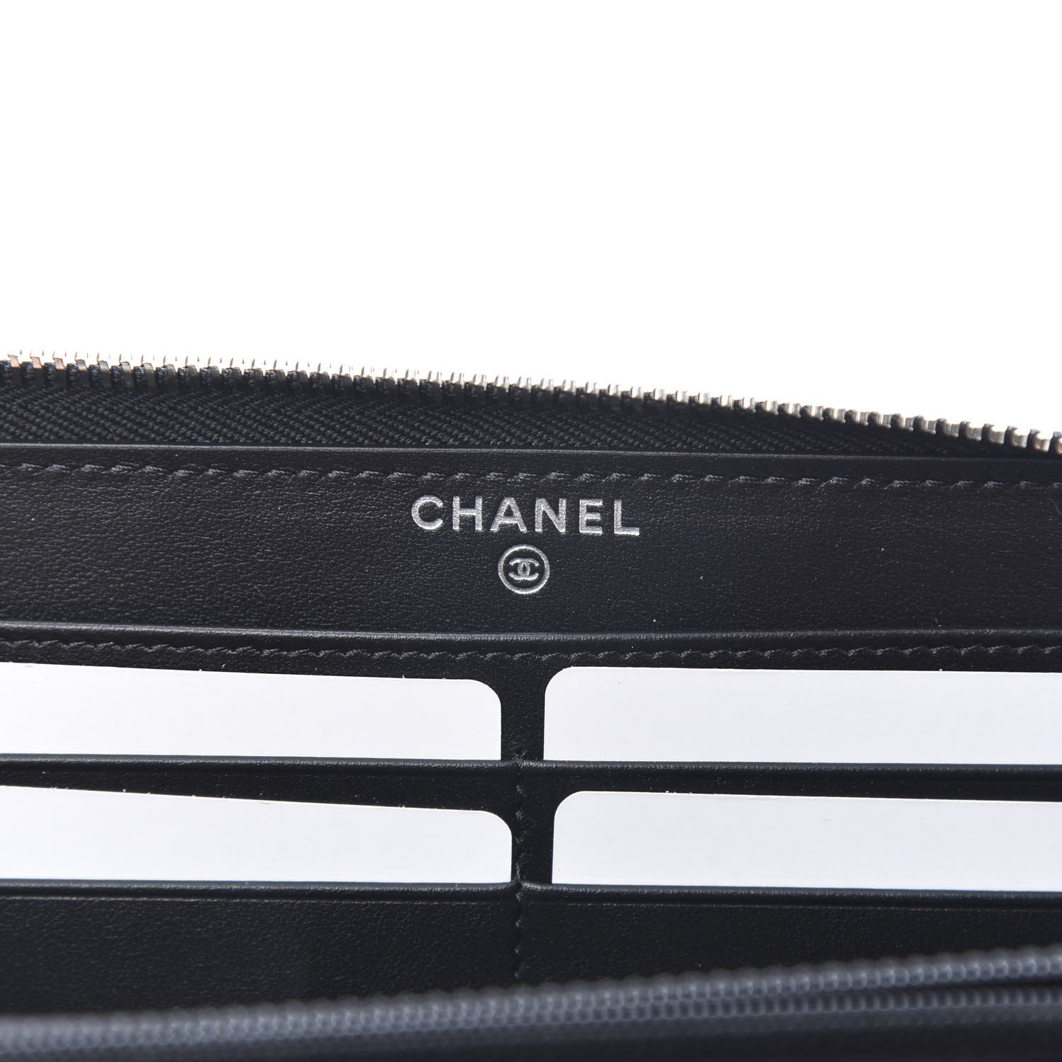 Chanel Caviar Quilted Incognito Large Gusset Zip Around Wallet Black 6 of 9