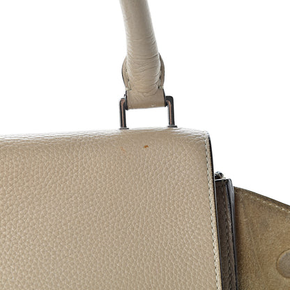 Celine Drummed Calfskin Suede Large Trapeze Dune 16 of 18