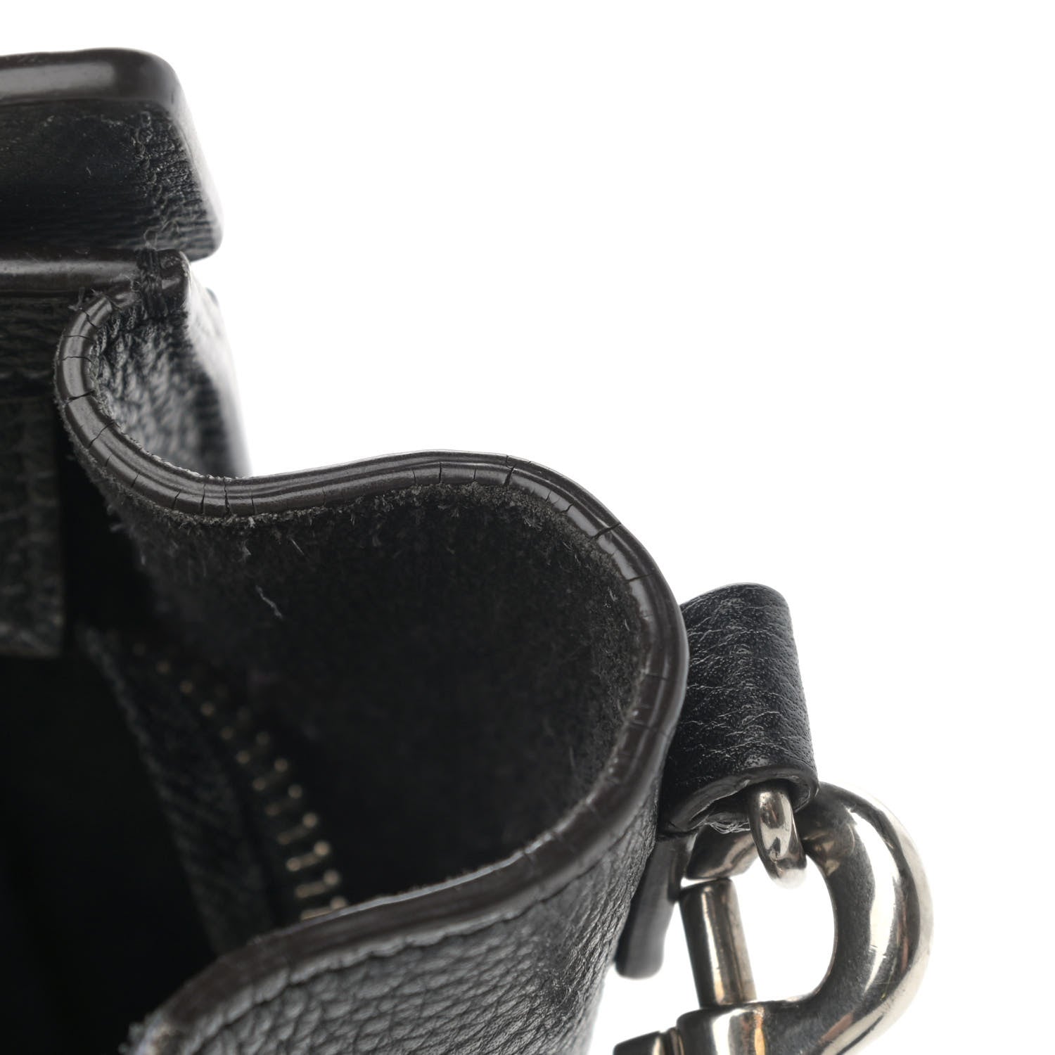 Celine Drummed Calfskin Nano Luggage Black 14 of 22