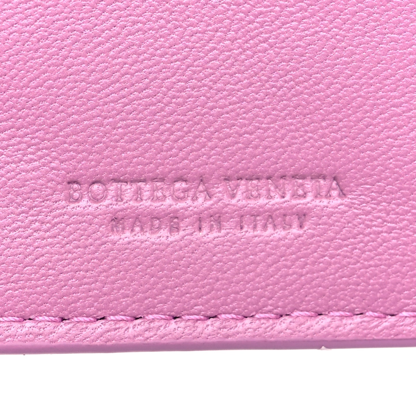 Nappa Intrecciato Continental Snap Wallet Peony
