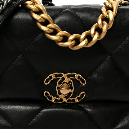 Chanel Lambskin Quilted Medium Chanel 19 Flap Black 8 of 10