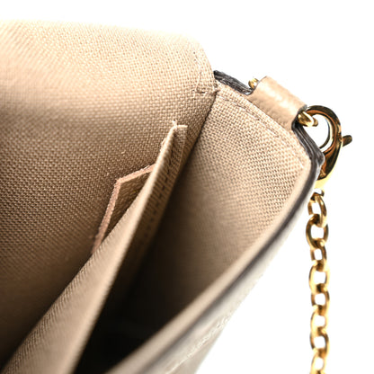 Louis Vuitton Empreinte Monogram Giant Felicie Pochette Tourterelle Creme 8 of 11