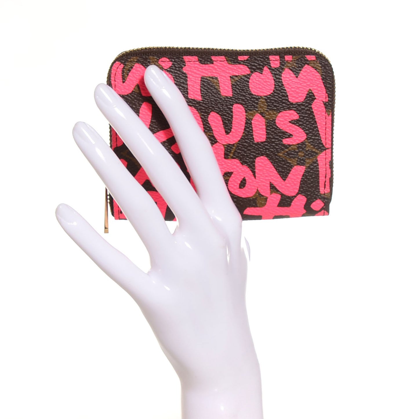 Monogram Graffiti Zippy Coin Purse Fuchsia