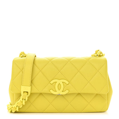 Chanel Caviar Quilted My Everything Small Flap Yellow 1 of 10