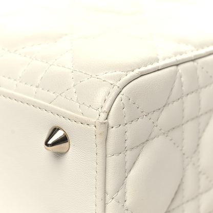 Christian Dior Lambskin Cannage Small My ABCDior Lady Dior White 11 of 13