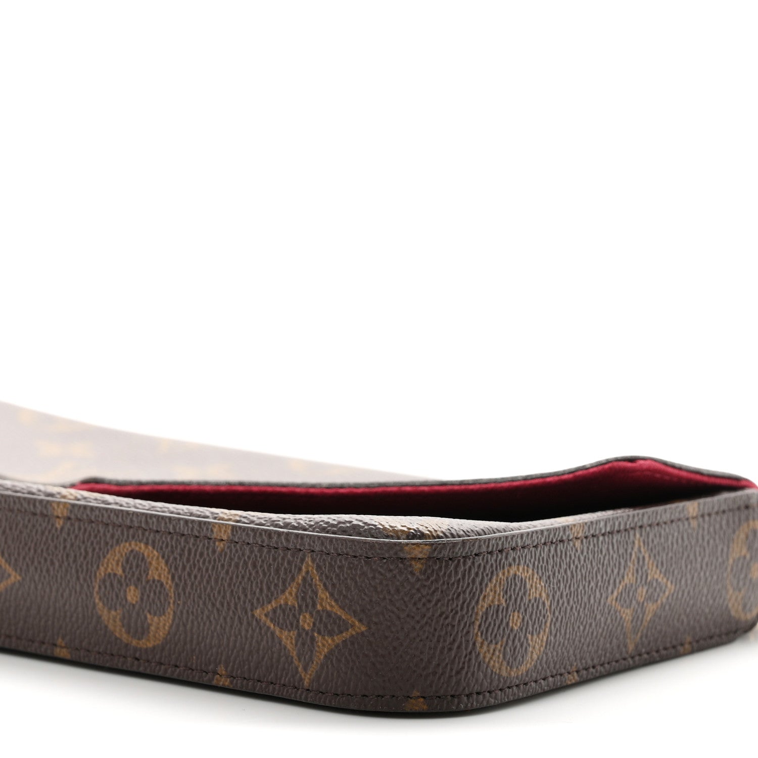 Louis Vuitton Monogram Pochette Felicie Chain Wallet Fuchsia 10 of 10