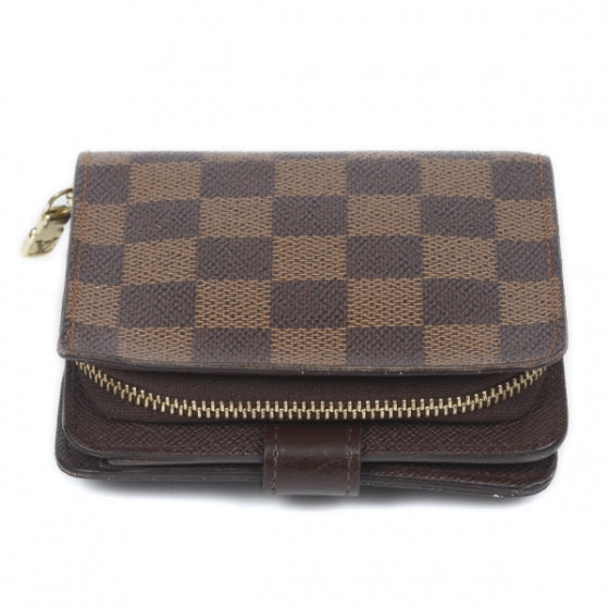 Damier Zipped Compact Wallet