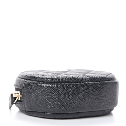 Chanel Caviar Quilted Zip Around Classic Coin Purse Black 4 of 8