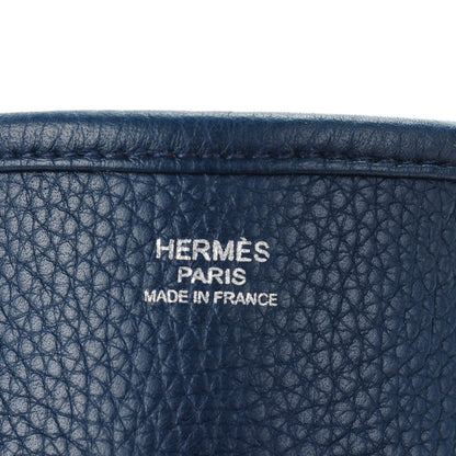 Hermes Taurillon Clemence Evelyne III PM Bleu Obscur 7 of 10