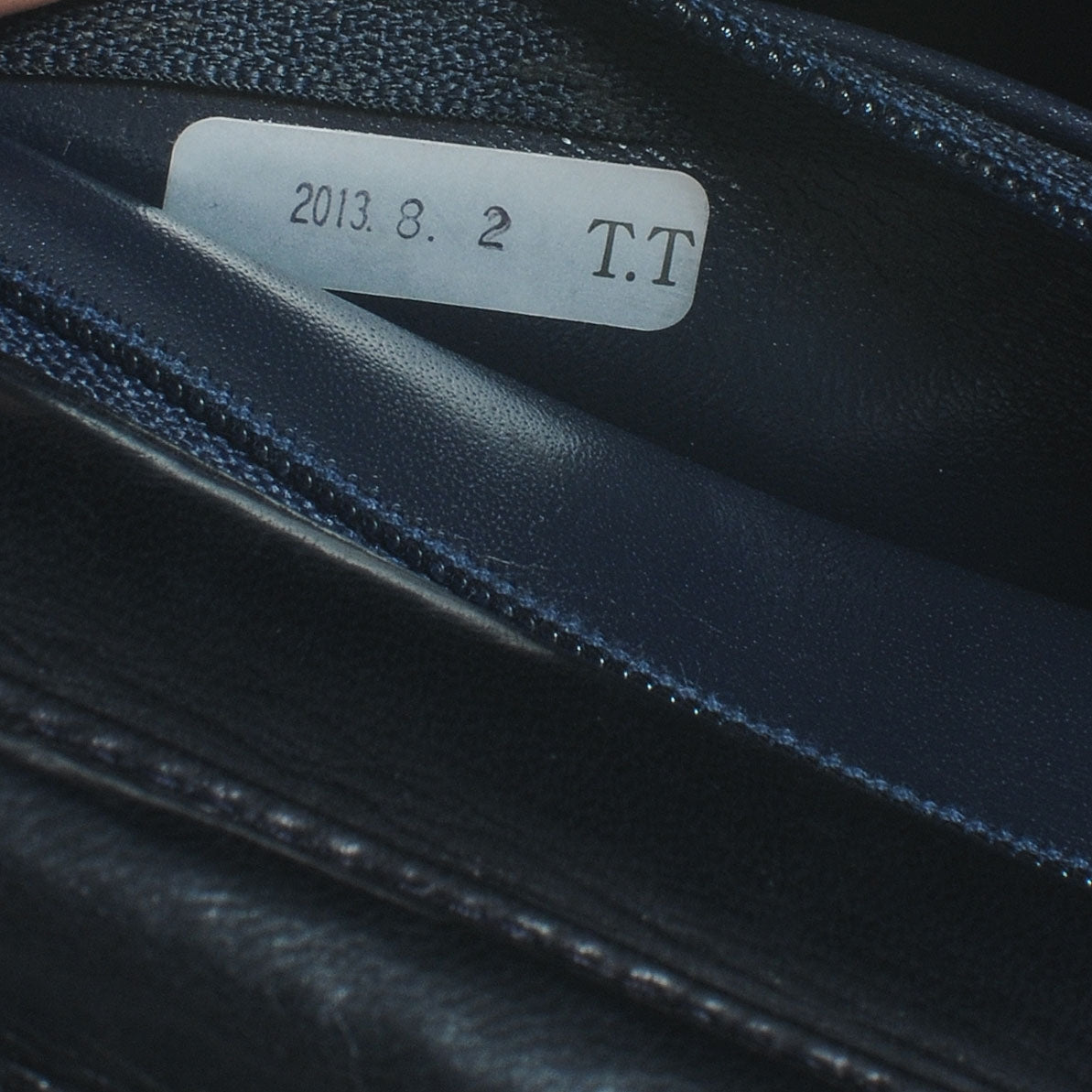 Lambskin Single Flap Navy