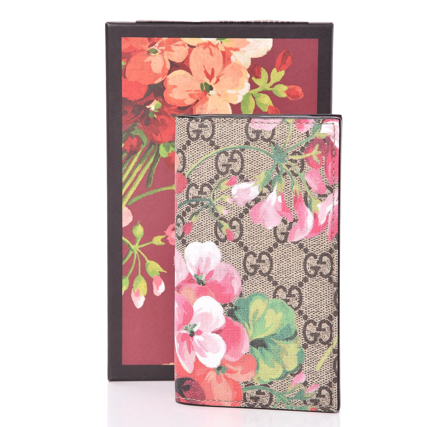 GG Supreme Monogram Blooms iPhone 7/8 Case Wallet Beige Multicolor Dry Rose