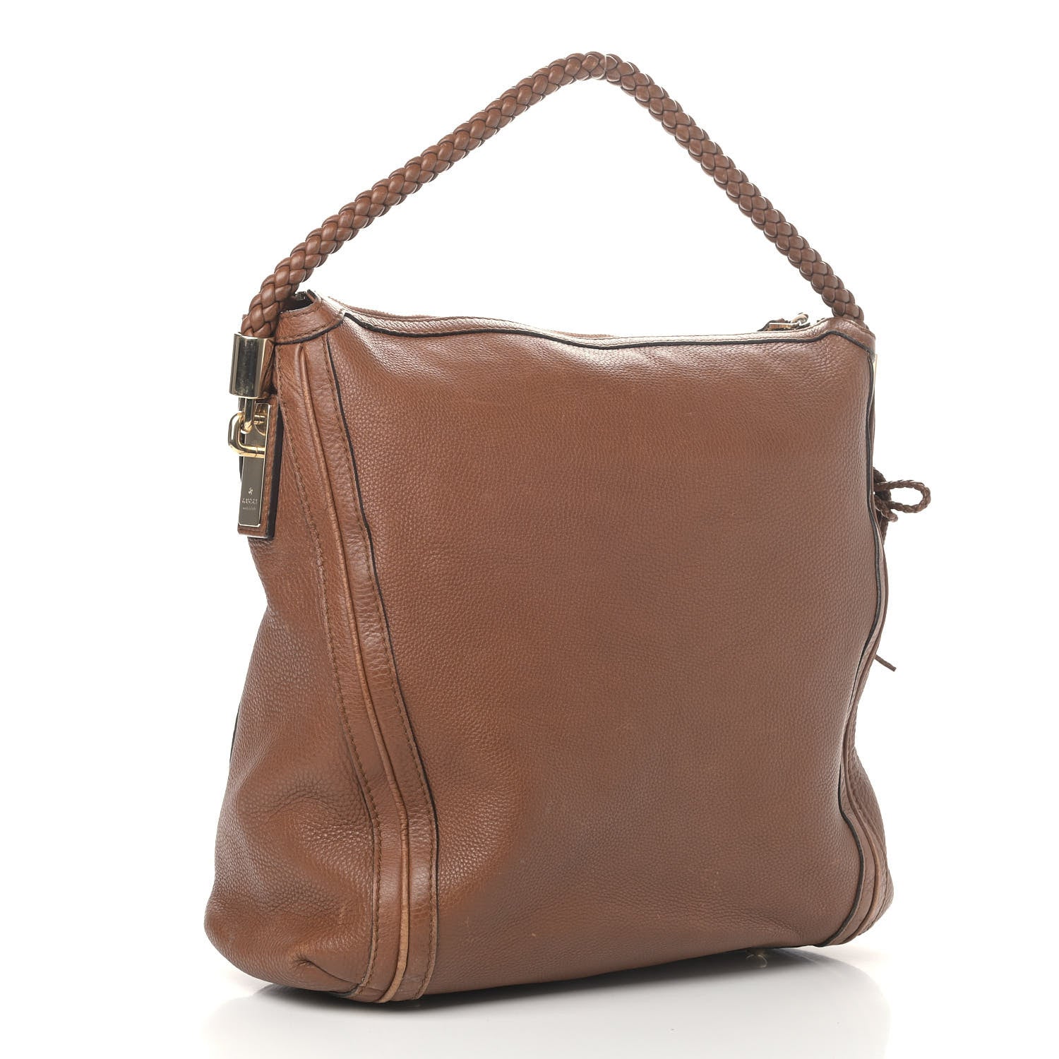 Gucci Pebbled Calfskin Large Bella Hobo Cuir 2 of 21