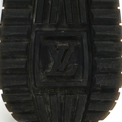 Louis Vuitton Suede Monogram Run Away Sneakers 35 Black 6 of 9