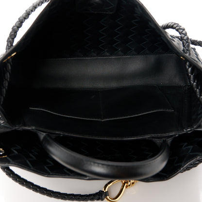 Bottega Veneta Nappa Intrecciato Small East West Andiamo Shoulder Bag Black 5 of 12