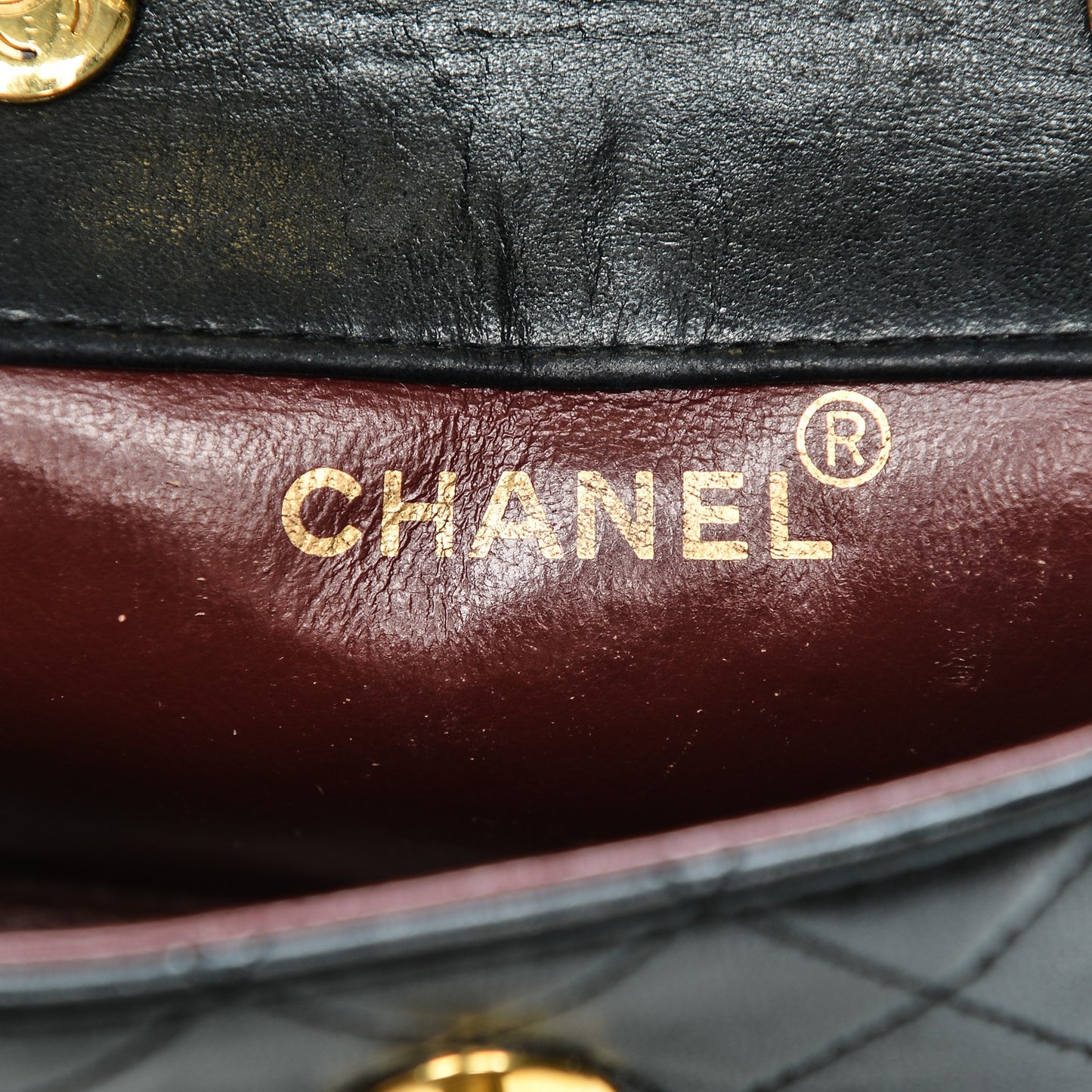 Lambskin Quilted Mini Flap Black