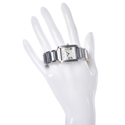 Cartier Stainless Steel 25mm Tank Francaise Quartz Watch 2 of 5