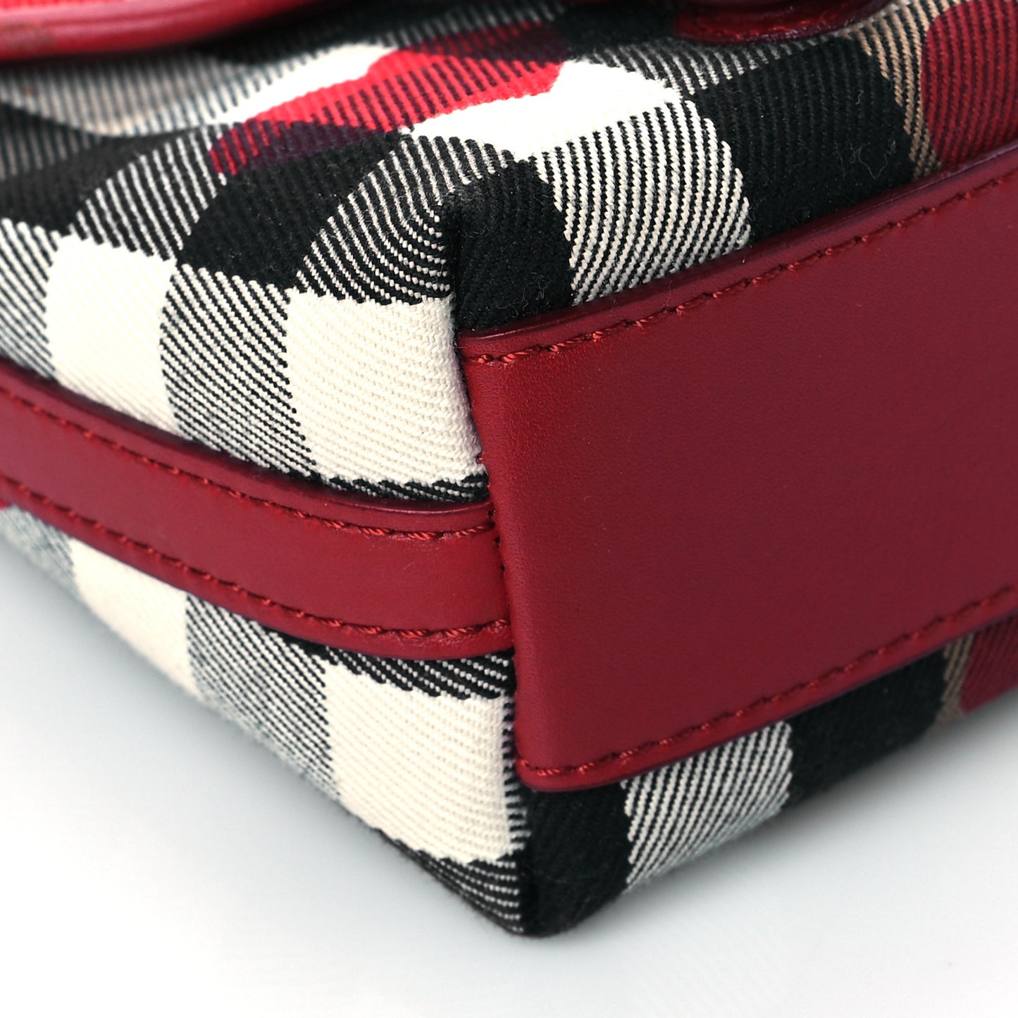 Horseferry Check Heart Print Crossbody Flap Parade Red