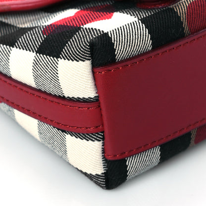 Burberry Horseferry Check Heart Print Crossbody Flap Parade Red 9 of 11