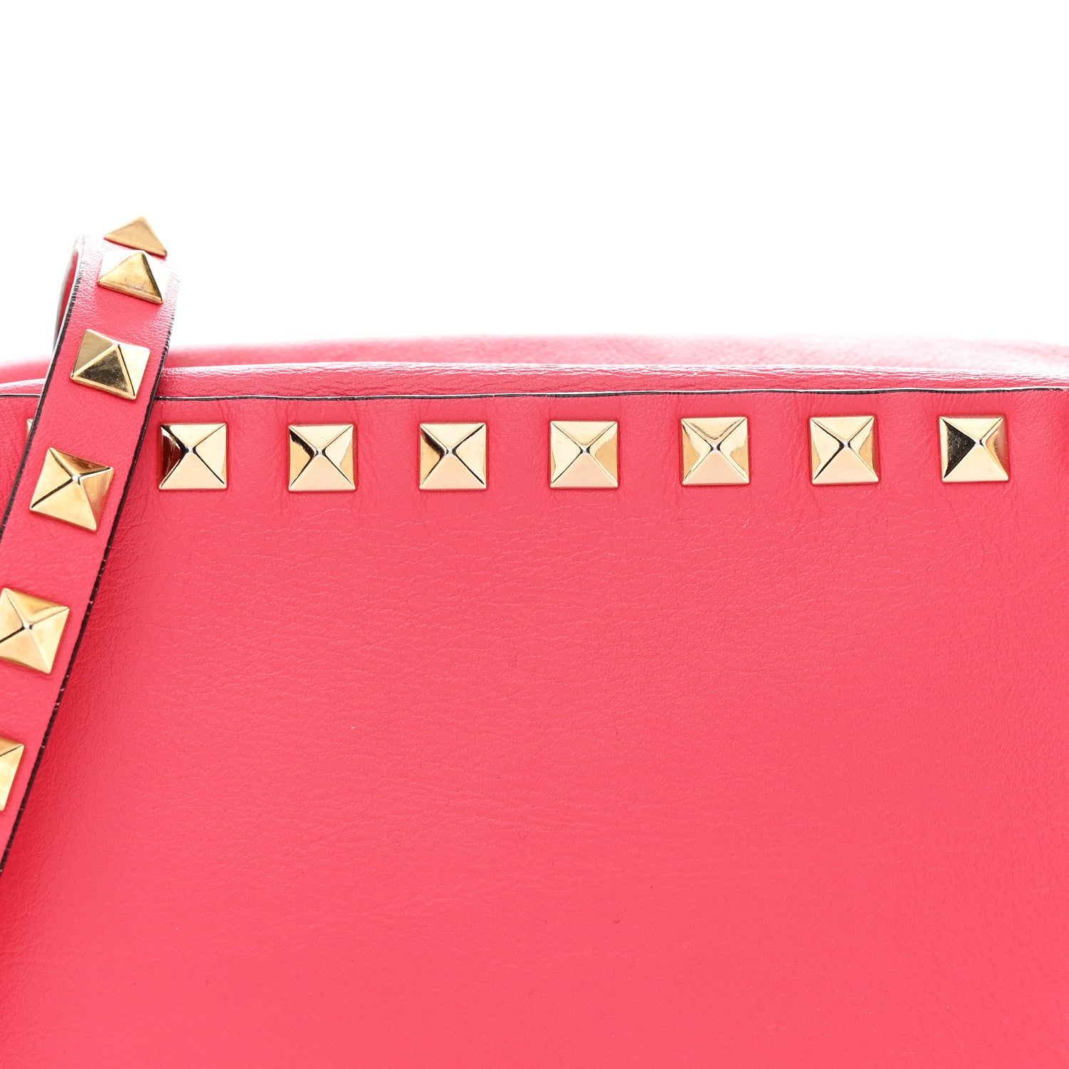 Valentino Garavani Calfskin Rockstud Camera Crossbody Bag Deep Rose 7 of 9