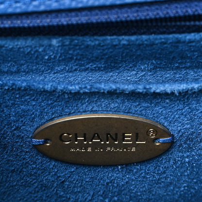 Chanel Grained Calfskin Mini Square Classic Pure Flap Blue 6 of 9