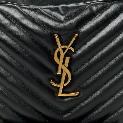 Saint Laurent Calfskin Matelasse Monogram Lou Camera Bag Black 8 of 10