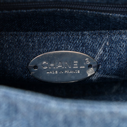 Chanel Denim CC Quilted Mini Square Flap Blue 6 of 12