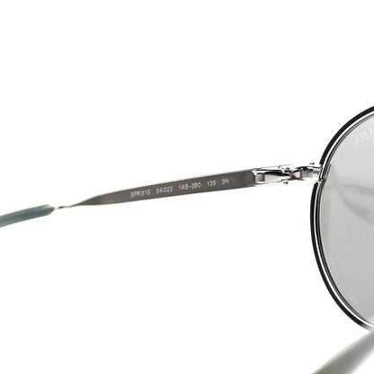Prada Round Sunglasses SPR 51S Black Silver 5 of 8
