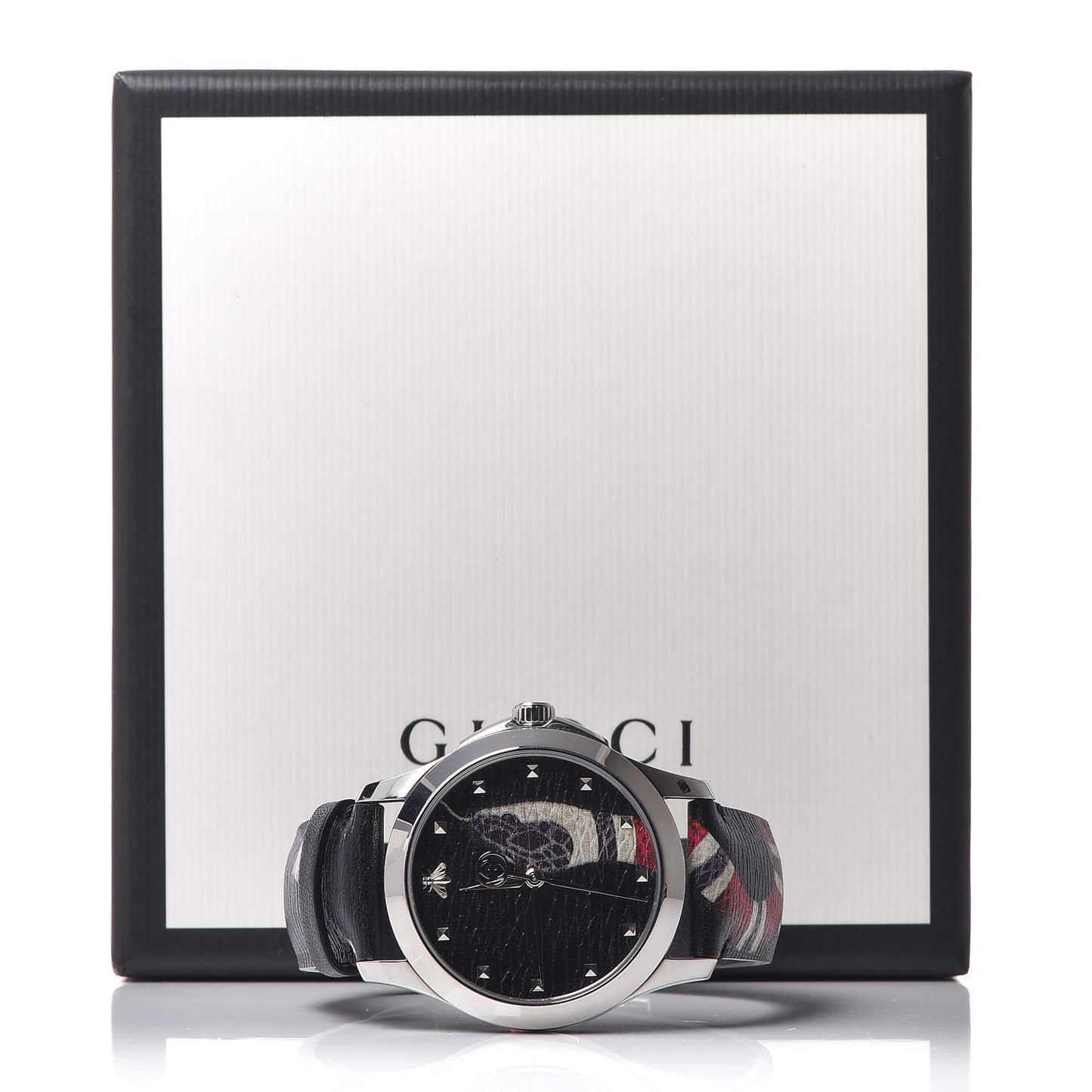 Stainless Steel Calfskin 38mm Le Marche Des Merveilles Snake Quartz Watch Black