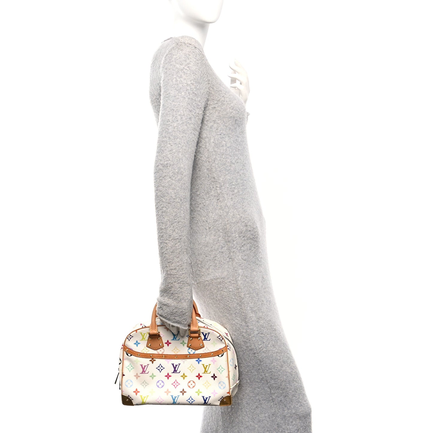 Monogram Multicolor Trouville White