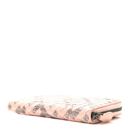 Bottega Veneta Nappa Intrecciato Ayers Zip Around Wallet Flamingo 5 of 13