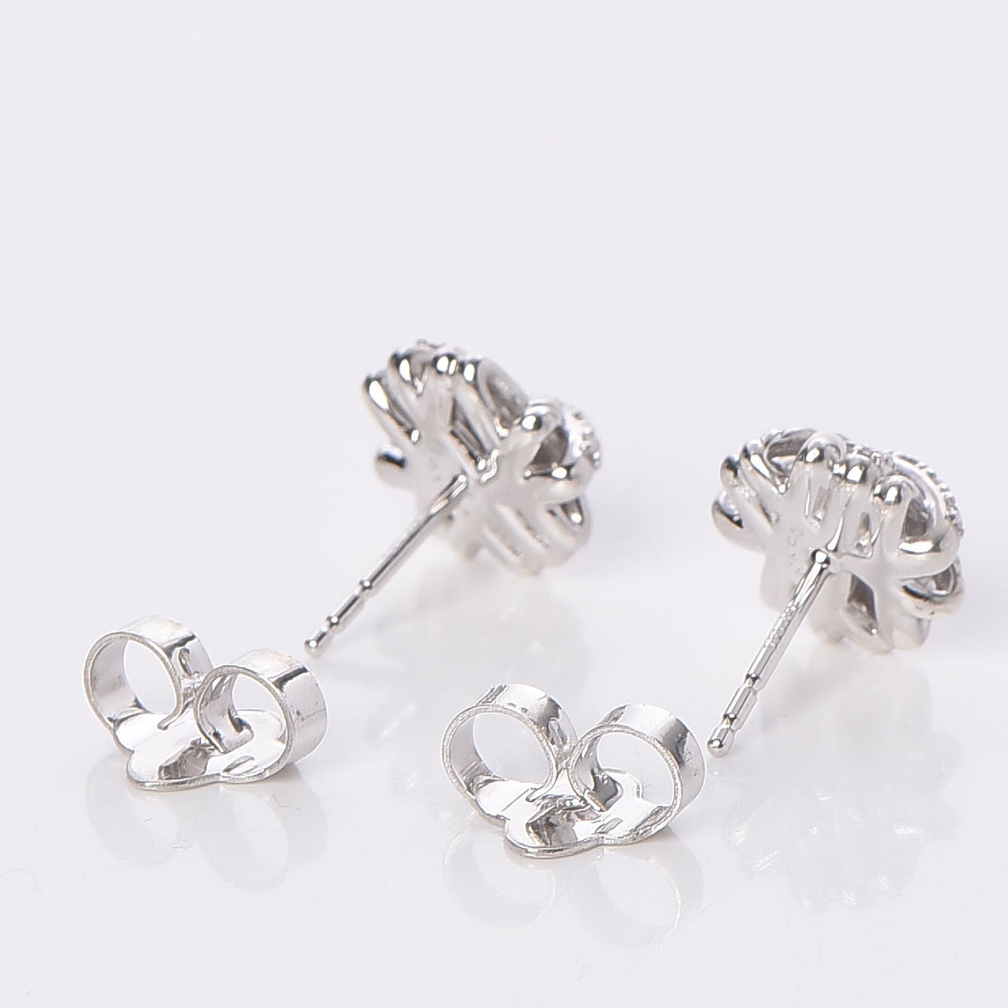 Sterling Silver Diamond 11mm Crossover Earrings