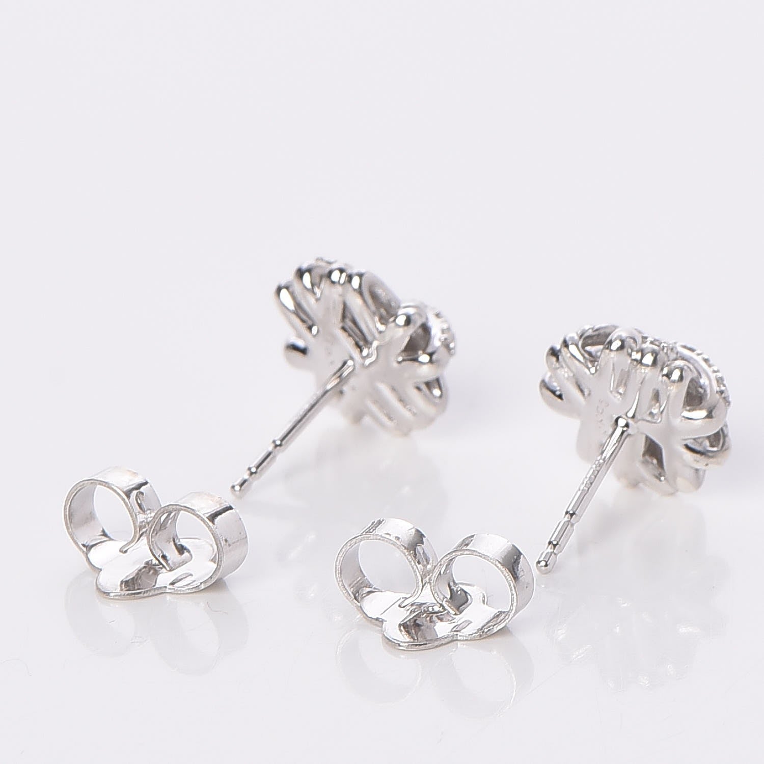 David Yurman Sterling Silver Diamond 11mm Crossover Earrings 4 of 4