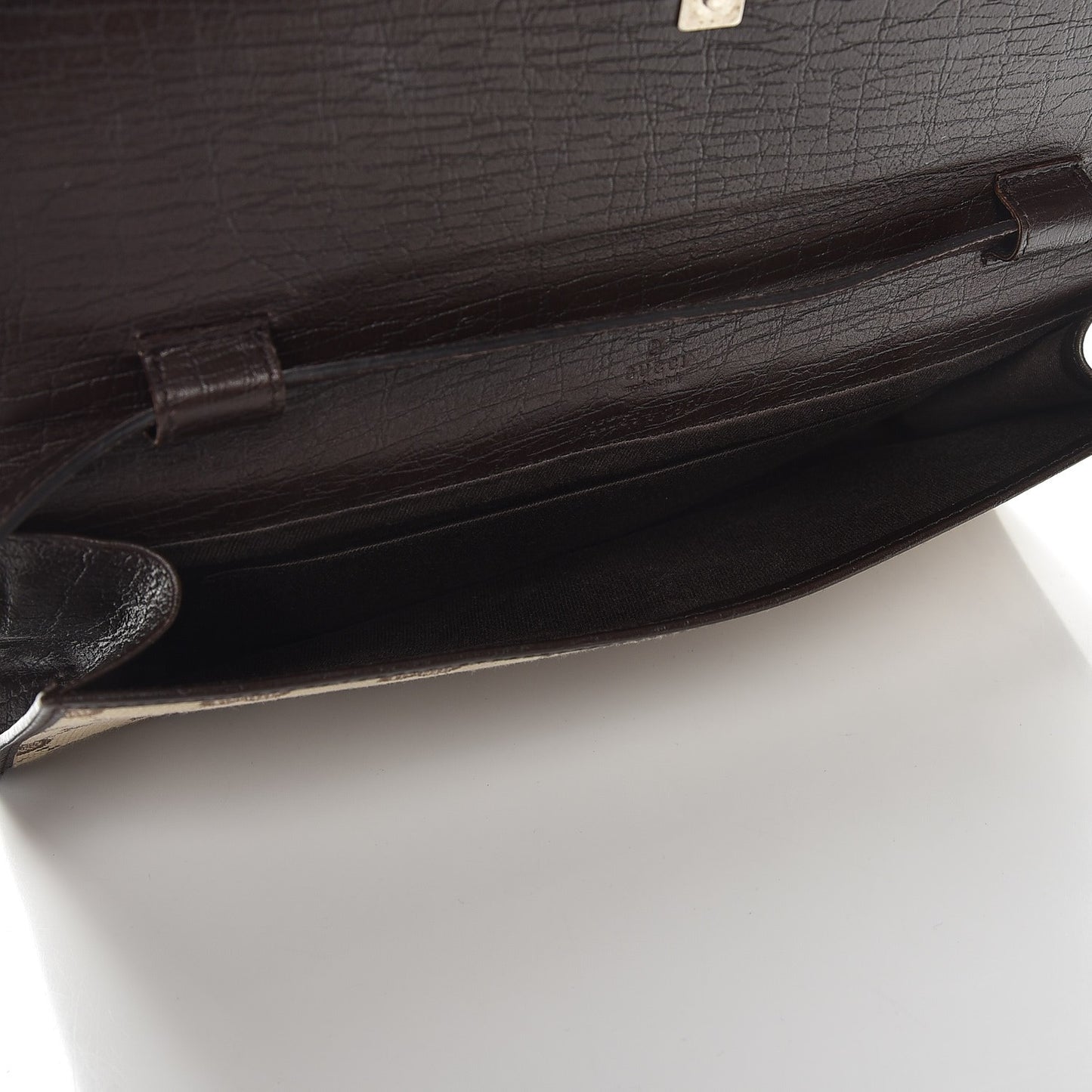 Monogram Bamboo Bar Clutch Dark Brown