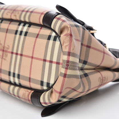 Burberry Haymarket Check Small Northfield Tote Chocolate 12 of 16