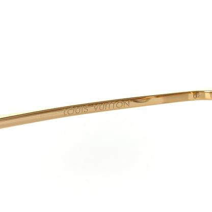 Louis Vuitton Grease Mask Sunglasses Z1469U Gold 6 of 7