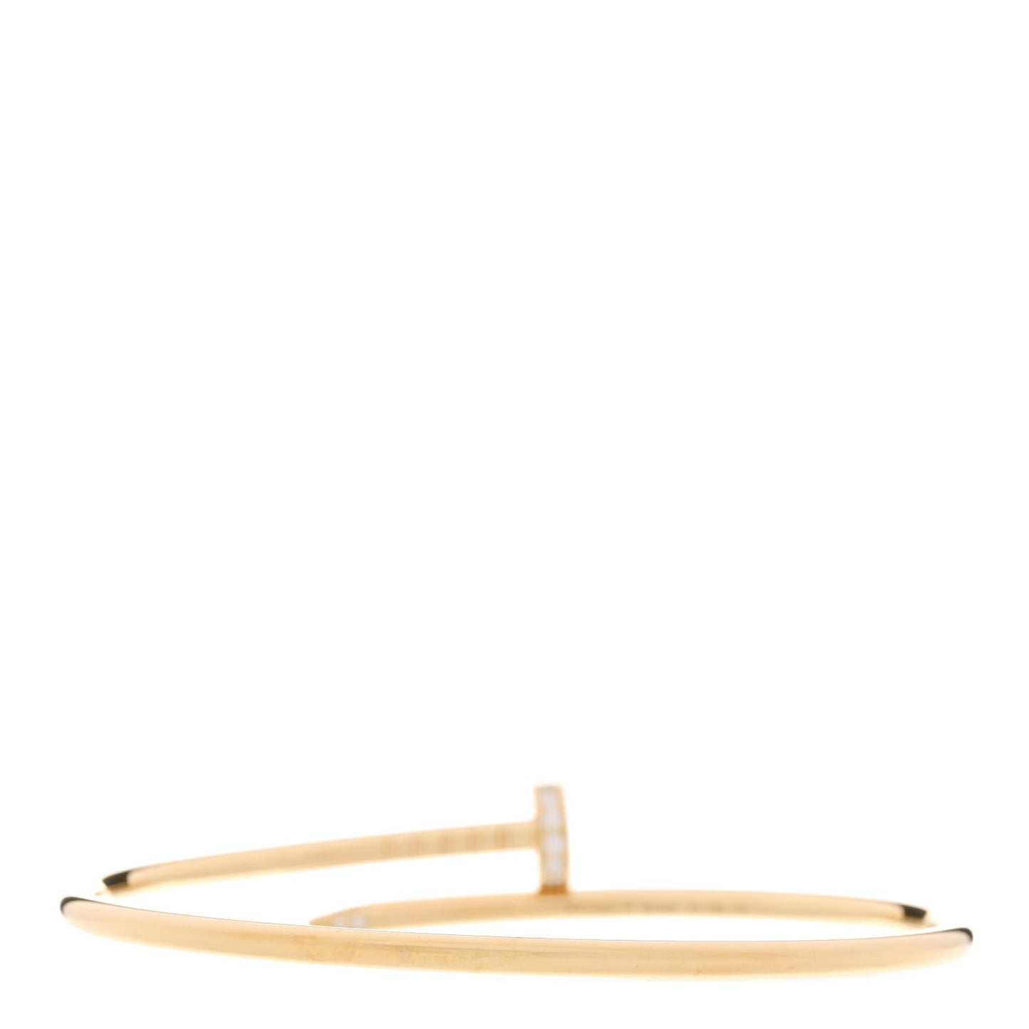 18K Yellow Gold Diamond Small Juste Un Clou Bracelet 16