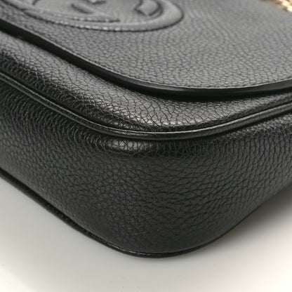 Gucci Pebbled Calfskin Medium Soho Flap Crossbody Black 10 of 10