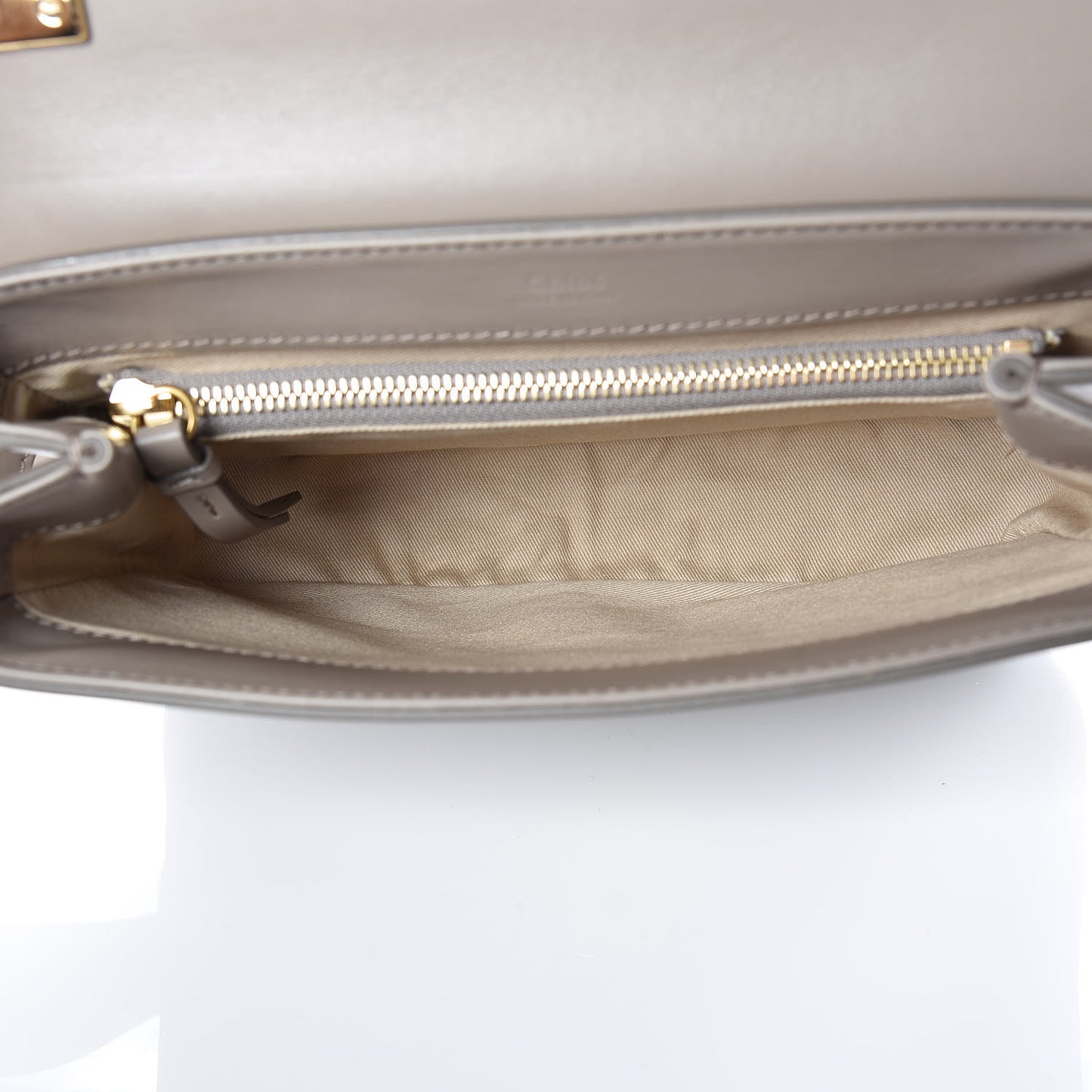 Calfskin Small C Double Carry Motty Grey
