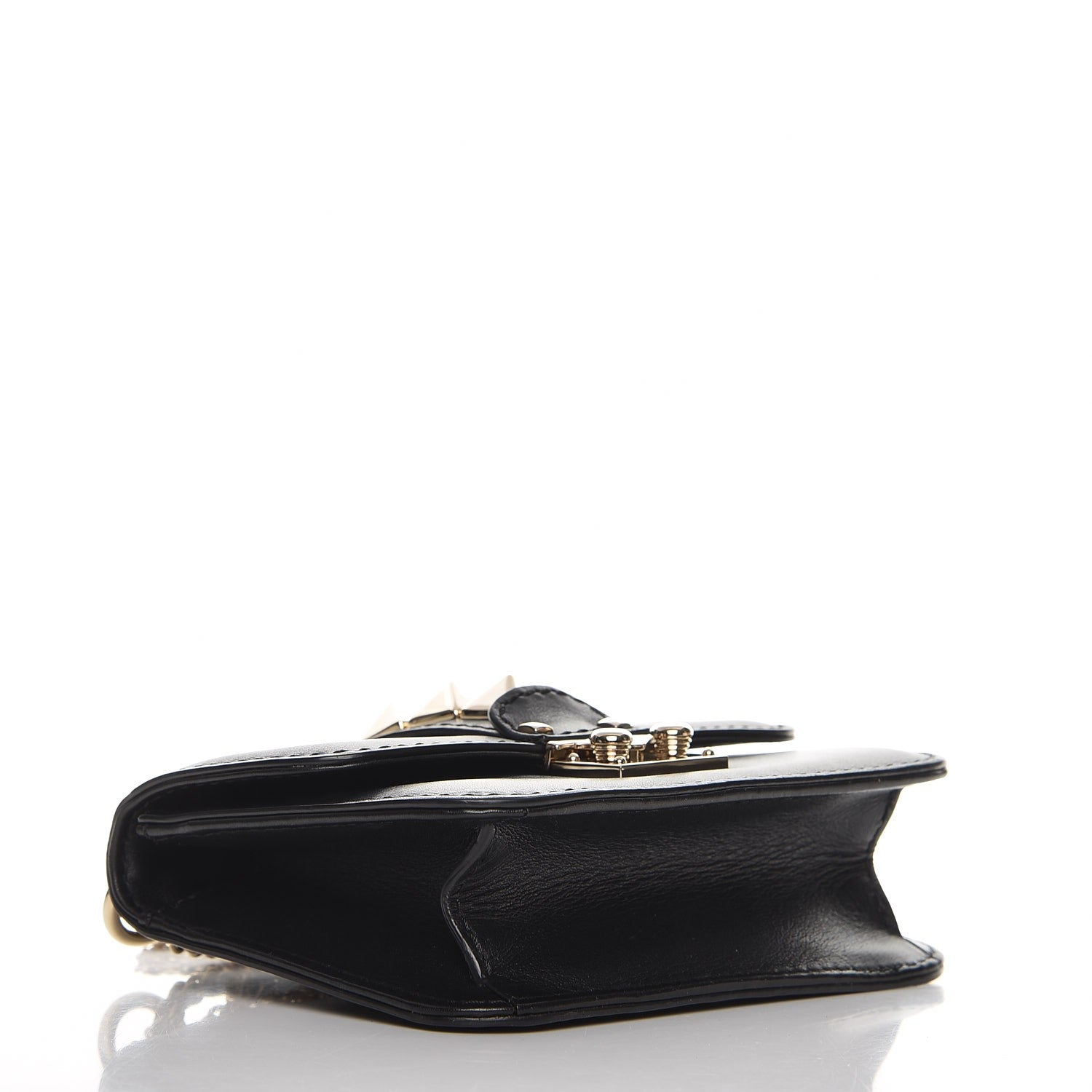 Valentino Garavani Vitello Mini Glam Lock Rockstud Flap Black 4 of 7