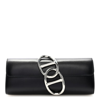 Hermes Tadelakt Egee Clutch Black 1 of 7
