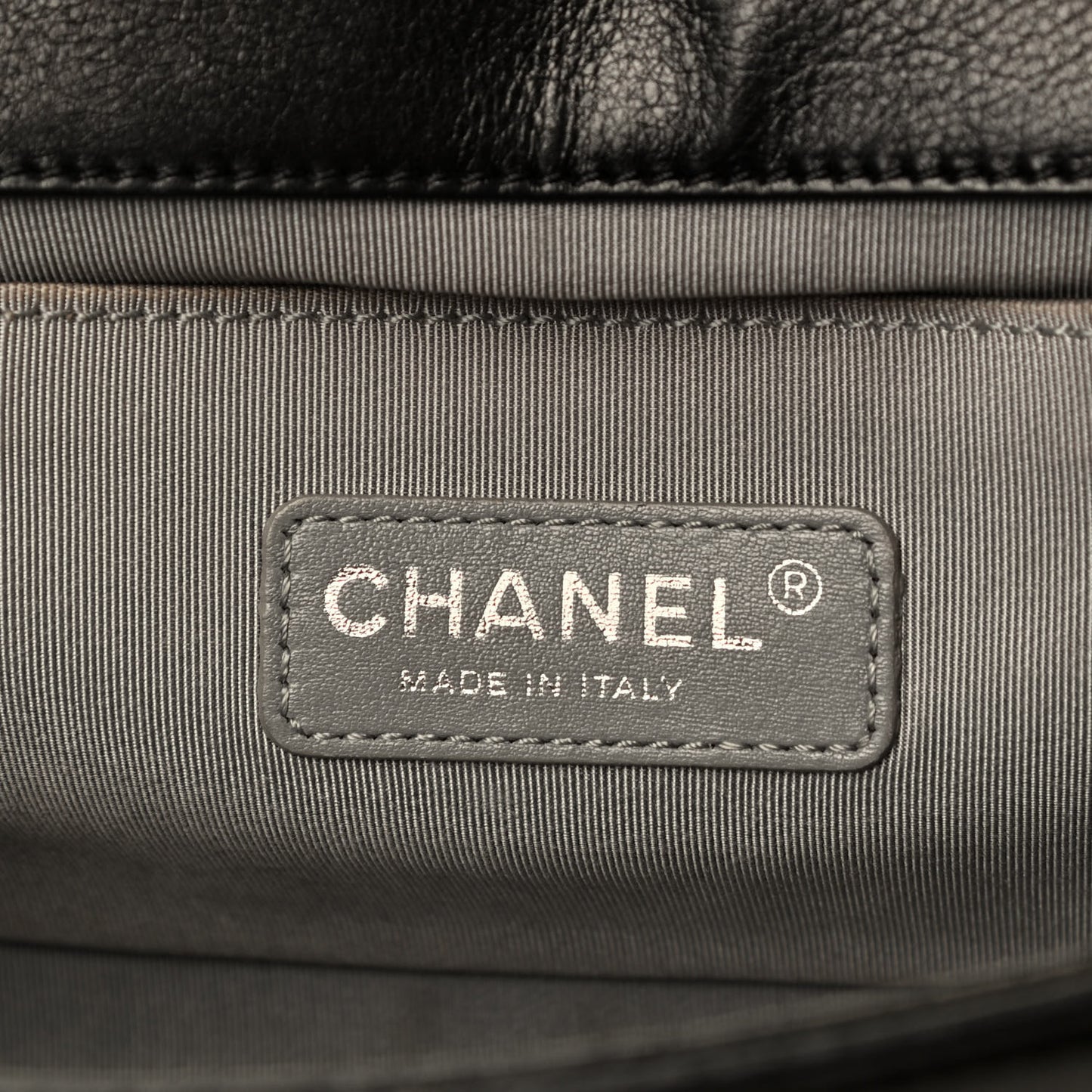 Calfskin Quilted Medium Boy Flap Black