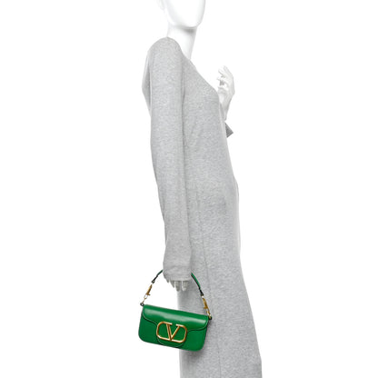 Valentino Garavani Calfskin Vlogo Small Loco Shoulder Bag Gea Green 2 of 11