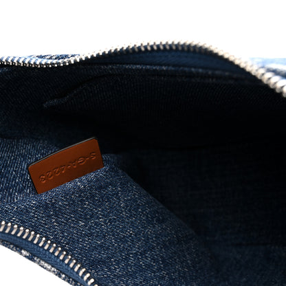Celine Denim Triomphe Ava Shoulder Bag Blue 7 of 11