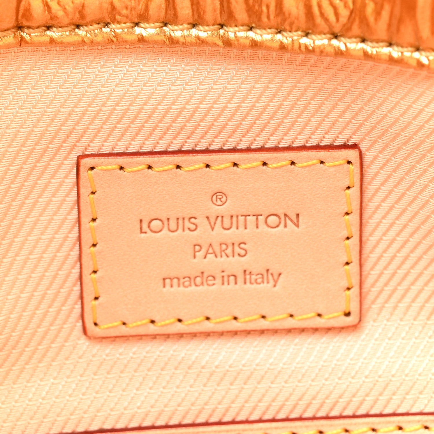 Louis Vuitton Jacquard Quilted Monogram Limelight Clutch PM Gold 6 of 6