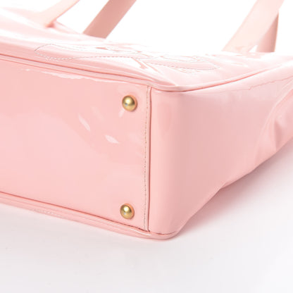 Chanel Patent CC Logo Tote Pink 6 of 14